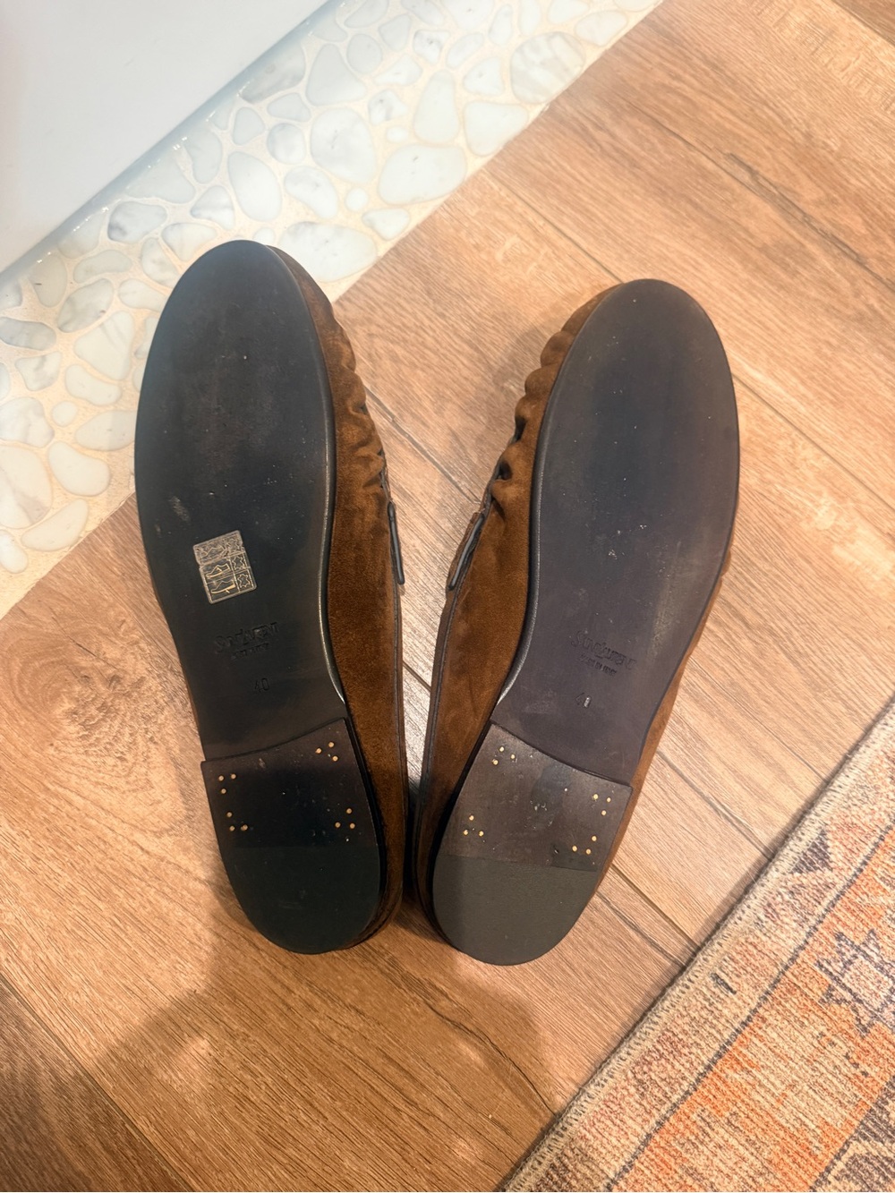 Saint Laurent Le Loafer 05 MOC Velvet Dark Havana sz 40 - Picture 7 of 11